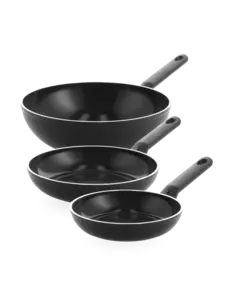 BK Cookware Pannenset Koekenpan20cm+26cm + Wok30cm BK Easy Induction Ceramic