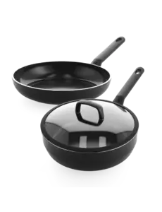 BK Cookware Pannenset koekenpan 28cm + hapjespan 28 cm BK Easy induction