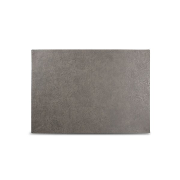 BonBistro Placemat 43x30cm leren look grijs Layer