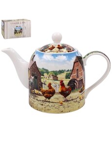 Lesser & Pavey Theepot  Haan & Hen