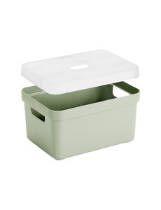 Sunware Opbergbox + deksel 13L lichtgroen Sigma home