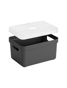Sunware Opbergbox + deksel 13L antraciet  Sigma home