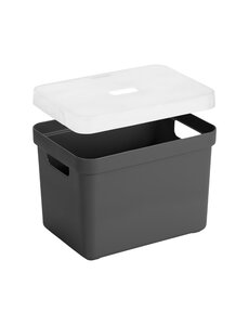 Sunware Opbergbox + deksel 18L antraciet Sigma home