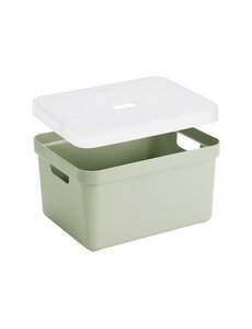 Sunware Opbergbox + deksel 32L lichtgroen Sigma home