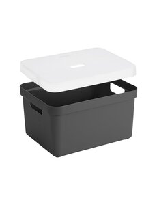 Sunware Opbergbox + deksel 32L antraciet Sigma home
