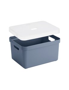 Sunware Opbergbox + deksel 32L donkerblauw Sigma home