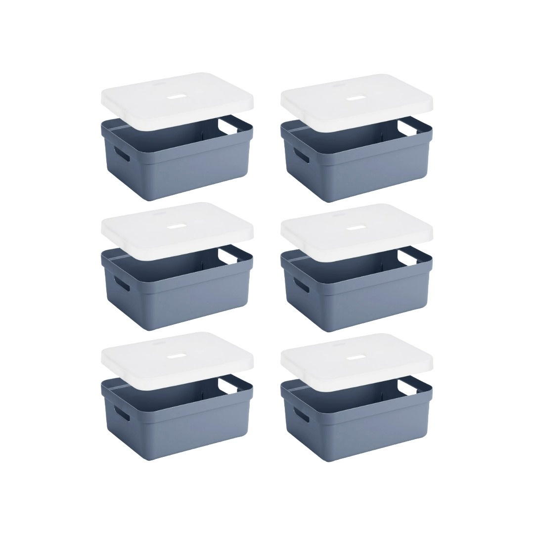 Falken Map met kleppen recycled A4 blauw