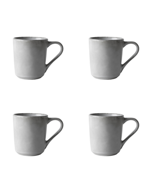 Dutch Rose Mok 39cl set/4 licht grijs Organic