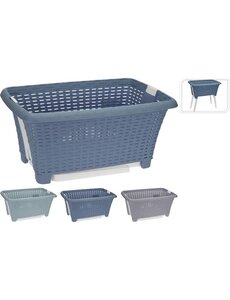 Excellent Houseware Wasmand met poten 60x40x58cm 3 assorti