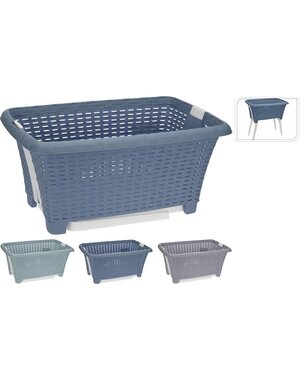 Excellent Houseware Wasmand met poten 60x40x58cm 3 assorti