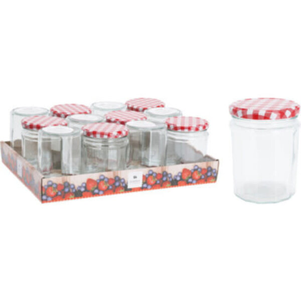 Excellent Houseware Jampot - Inmaakpot 450ml set/12