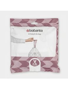 Brabantia Afvalzakken Perfectfit V, 3L, 40 stuks