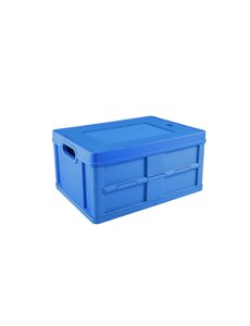 Sunware Vouwkrat 32 liter met deksel Blauw