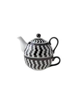 Cosy & Trendy Tea for one set zwart-wit Cosy & Trendy