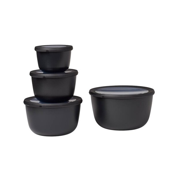Mepal Multischalenset Cirqula 4-delig Nordic Black