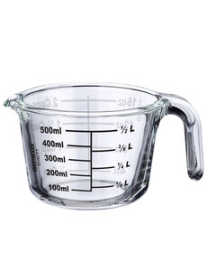 Westmark Maatbeker, glas, 0,5 l, open handvat Westmark