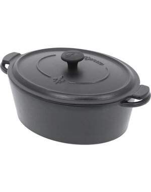 Fontignac Braadpan 29cm ovaal 4,2L Mains Libres Fontignac zwart