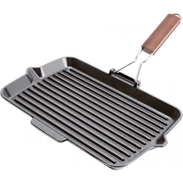 Fontignac Rechthoekige grillpan Fontignac  34 x 21 cm - zwart