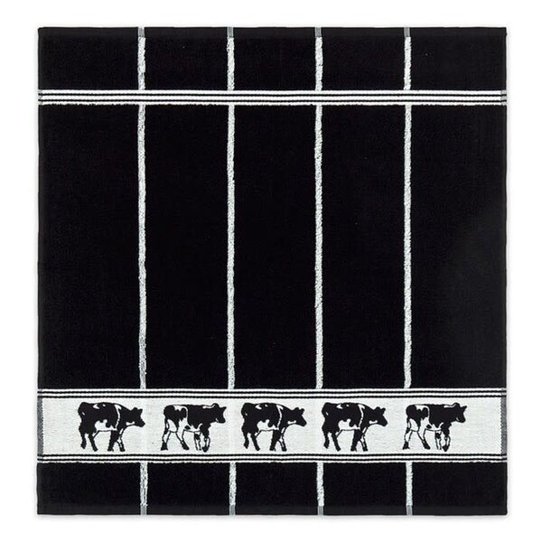 DDDDD Keukendoek Koe zwart/wit