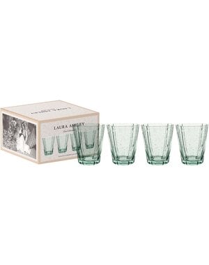 Laura Ashley Glas 25cl set/4 groen Laura Ashley