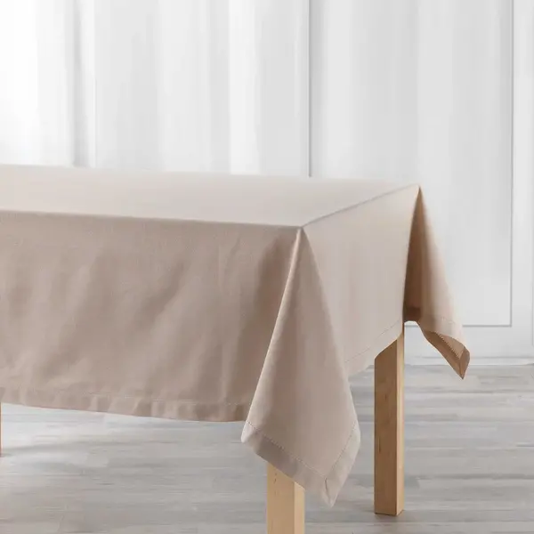 Wicotex Tafelkleed textiel Charline beige 140x240cm