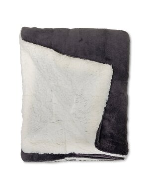 Wicotex Plaid-dekens- Espoo zwart 150x200cm