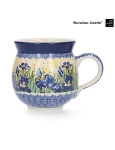 Bunzlau Castle Mok Farmer 370ml Irises Van Gogh UNIKAT