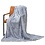Wicotex Plaid-dekens- Fluffy lichtgrijs 150x200cm