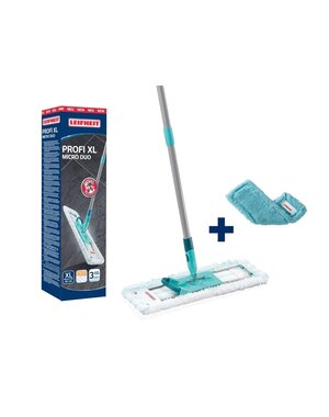 Leifheit Vloerwisser Profi xl Micro Duo + EXTRA static stofdoek in doosje