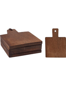 Excellent Houseware Onderzetter acacia 4 stuks