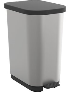 Rotho Pedaalemmer 35L Rotho Ribo zilver metallic