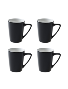 Mok 31cl zwart set 4 stuks