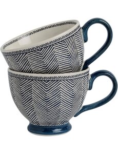Laura Ashley Mok 43cl set/2 Edwin Blue