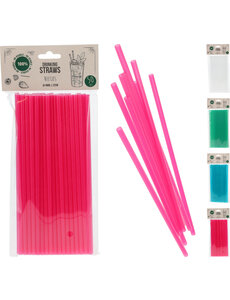  Rietjes kunststof - PP set 50 stuks 4 assorti