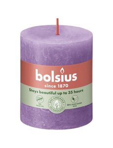 Bolsius Stompkaars rustiek Vibrant Violet 80/68