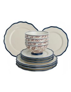 Laura Ashley Serviesset 12dlg 4pers Hedingham Blue Terra