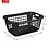 Sunware Wasmand 65cm laag zwart Basic
