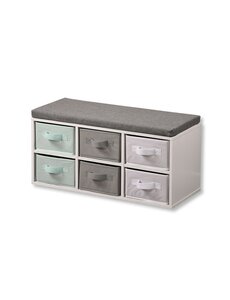 Kesper Opbergbank met zitkussen wit