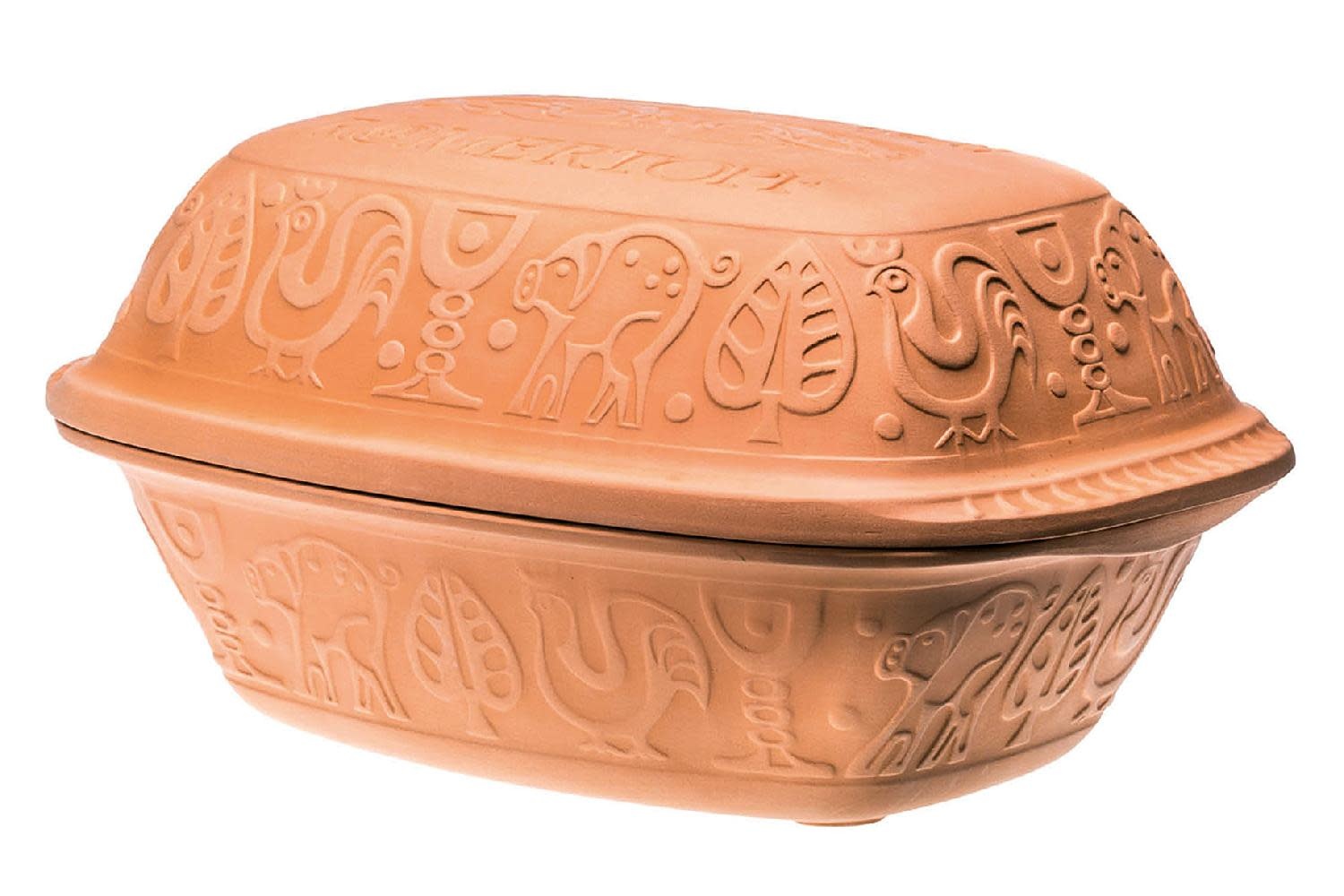 Römertopf Rostiera A Vapore - In Vetro Per Arrosti (7 Litri, Marrone)