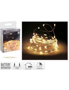  Kerstverlichting zilverdraad 100 LED