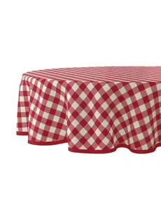 Wicotex Tafelzeil Ø160cm rond ruit rood