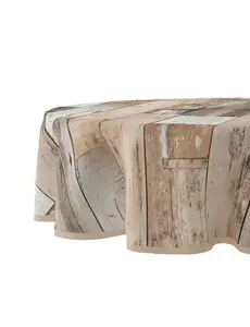 Wicotex Tafelzeil rond diameter 160cm Woody bruin