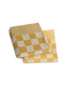 DDDDD Set keuken- en theedoek Barbecue okergeel