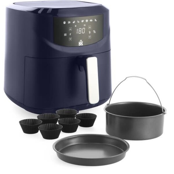 BK Cookware BK Airfryer XXL 1 basket 7,6L + 8 delige bakset