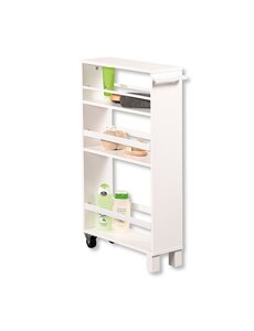 Kesper Opbergtrolley 50x15x79cm wit