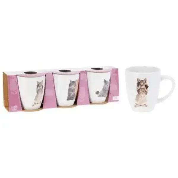 Mok set 3 stuks 220ml Katten