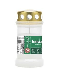 Bolsius Graflicht nr3 met deksel wit