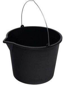  Emmer 12L met schenktuit zwart