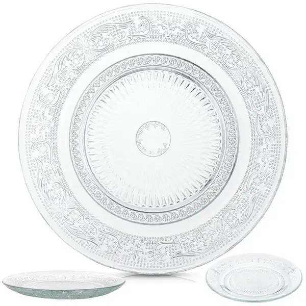 Bord glas 18cm
