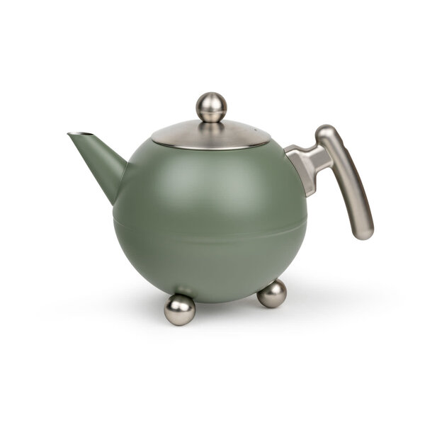 Bredemeijer Theepot 1,2L Duet Bella Ronde legergroen